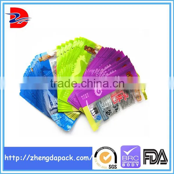 Wholesale Custom Print Plastic Zipper Food Stand up Pouch