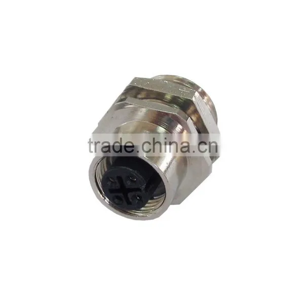 M12 Female Male Cable Connector 4 Poles 4 Pins, M12 Straight Angled Moulded Cable Connector (IBEST) Quality Choice photo-5