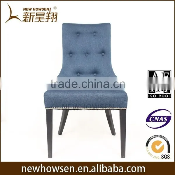 Best Price Wood Imiated Upholstery Fabric Dining Room Chair photo-2
