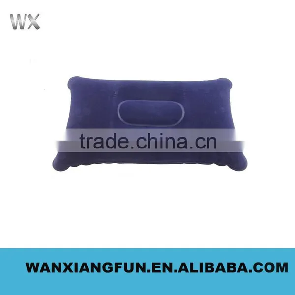 Wholesale Promotion Camping Pvc Travel Flocked Inflatable Pillow photo-2