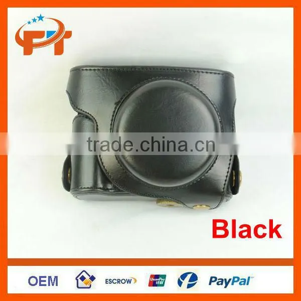 Pu Leather Camera Case for Panasonic GF6 X14-42mm & 20mm Lens Camera photo-2