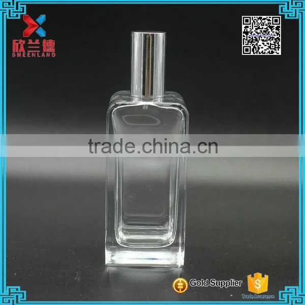 Wholesale 100ml Rectangle Empty Glass Perfume Refill Bottle photo-5