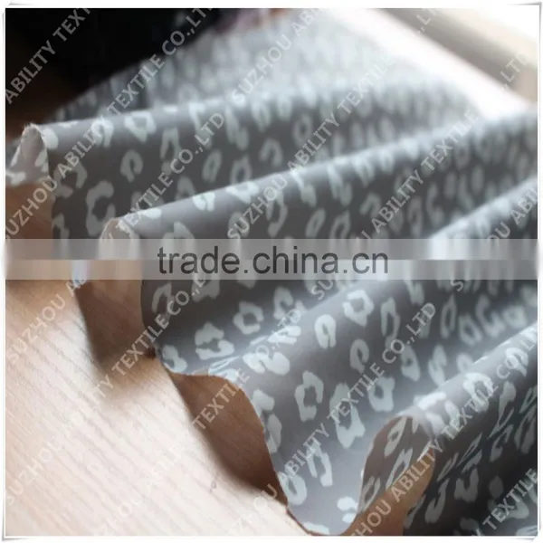 Leopard Sublimation Print Silk Dress Fabric photo-3