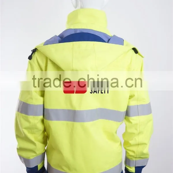 Reflective Visibilility Waterproof FR and Antistatic Protection Winter Hoodie Parka photo-2