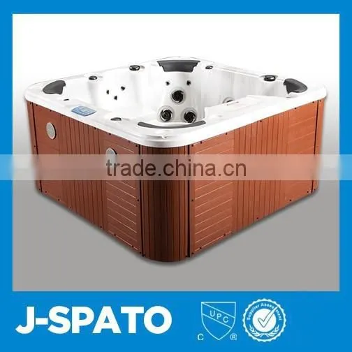 Factory Wholesale Made in China High Quality Freestanding Fibreglass Reinforcement 3 Person Spa Product photo-2