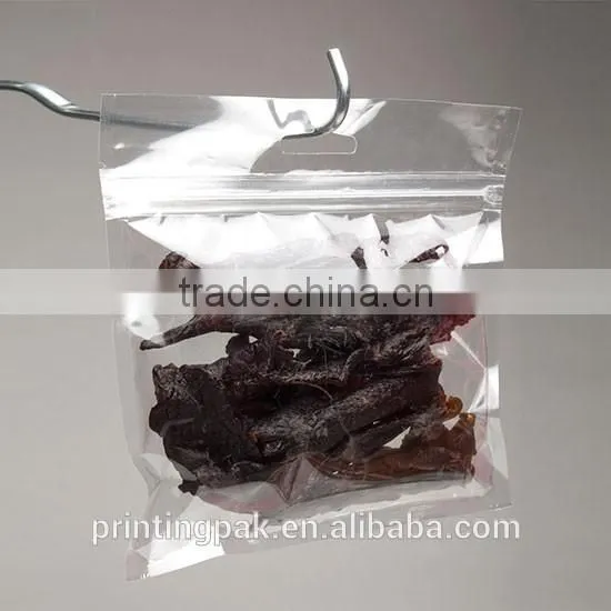 Reclosable Hanging Zipper Barrier Bags Clear for Food Protecting photo-2