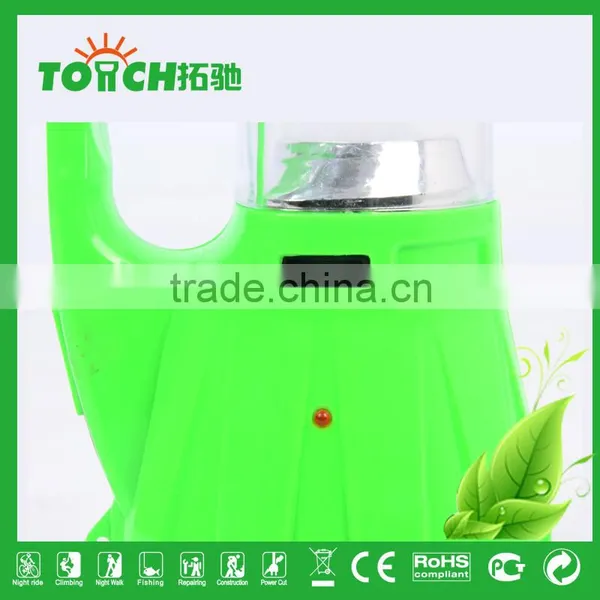 Multifunctional LED Plastic Solar Rechargeable Flashlight Lamp With Charger Plastic Camping Light Lamps photo-6
