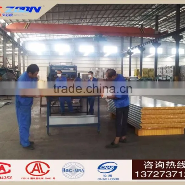 MGO Composite Board Metal Faced Sandwich Panel With Fireproof and Moistureproof photo-6