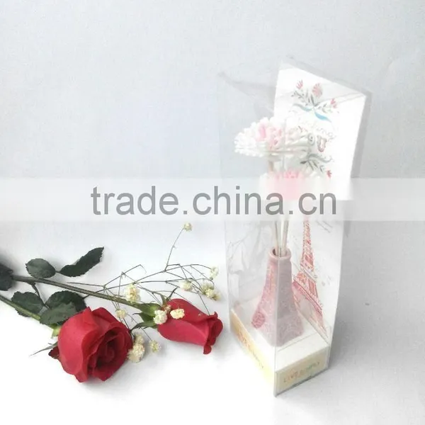 Eiffel Tower Reed Diffuser With Colorful Sola Flower photo-2