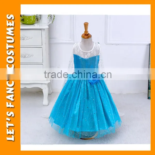 New Arrival Girls Dress Frozen Princess Elsa Costume Girls Clothing Baby Clothing Cosplay Dress PGCC-0721 photo-2