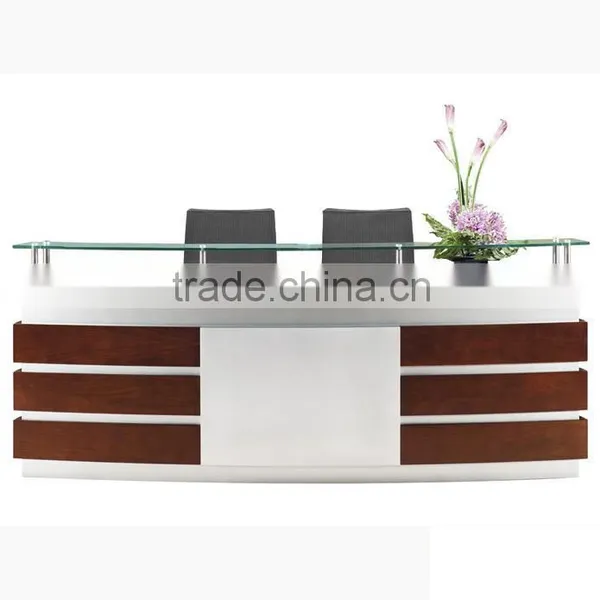 Modern Design Melamine Reception Table/Reception Desk/Bank Counter HX-RT801 photo-4