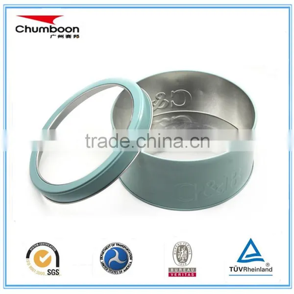 Round Tin Can for Cookie With PVC Window/ Biscuit Tin Box photo-2