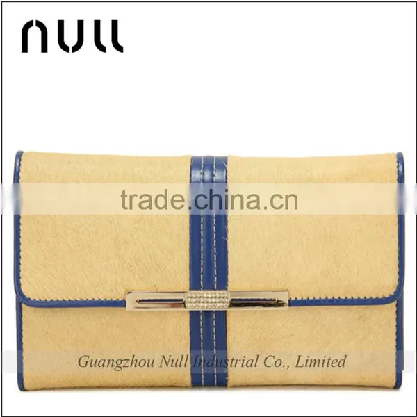2016 Trend Exquisite Horse Hair Custom Made Chain Ladies Wallet Ladies Pars Hand Set Bag Genuine Wallet photo-2
