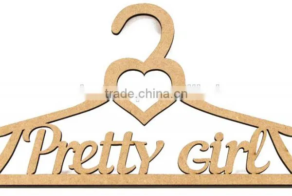 Hanger "Pretty Girl",2 pcs., MDF, 35x18x0,6cm, ROSA Talent