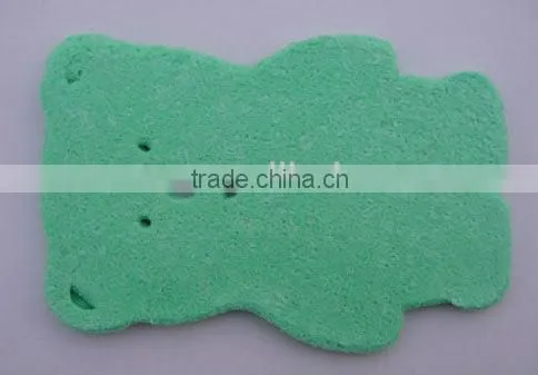 Compressed PVA Bath Sponge , Kids Bath Sponge , Animal Shape Sponge