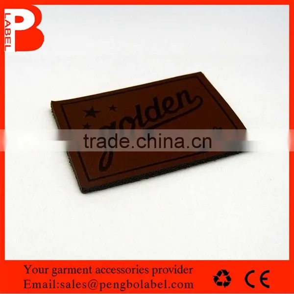 Supply Private Brown Branded Leather Patch for Denim Garment photo-6