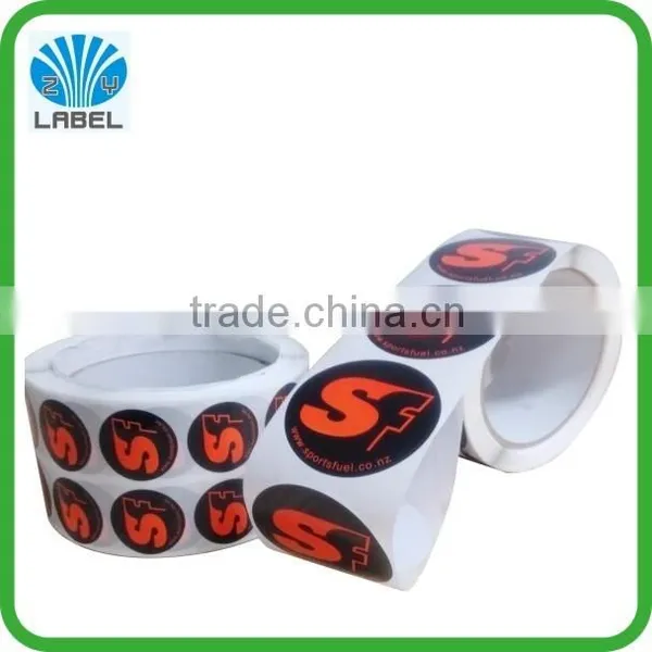 2015 Hot Sale Cheap Label Roll , Custom Logo Sticker With Pantone Color photo-3