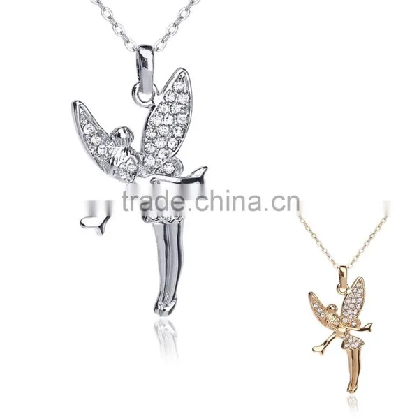 Fashion Long Gold Chain Beads Angel Necklace Designs Quality Choice