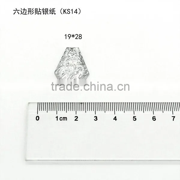 KS14 Foiled 19*28 Flat Back Sew on Acrylic Rhinestones for Fashion Decoration, Craft Making, Garment Bags Accessories photo-2