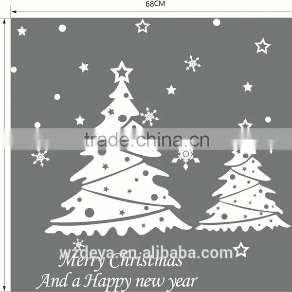 Christmas Tree Glass Vinyl Window Stickers photo-3