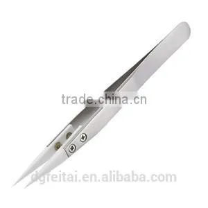 ESD Stainless Steel Tweezers With Ceramic Tips /ceramic Tweezers photo-2