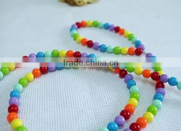 Luxury Pet Cat Dog Collar and Leash Set Colorful Beads Pearl Collar for Small Puppy photo-4
