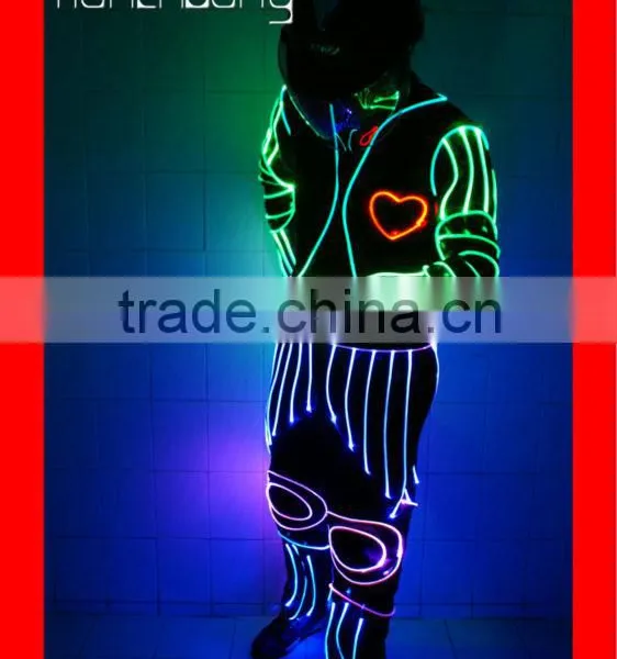 Programmable LED Dance Costume, Fiber Optic Ballet Dance Costume, Remote Control Flash Dance Costume photo-4
