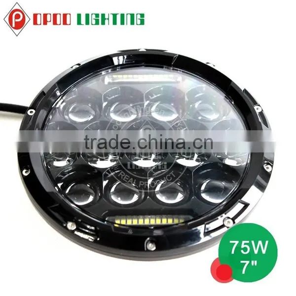 Promotion!Round 7" Led Headlight With DRL, 75W Dodge 7" Led Headlight photo-3