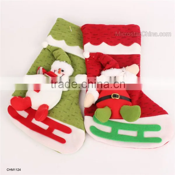 Christmas Hanging Santa Reindeer Snowman Door Wine Decoration photo-6