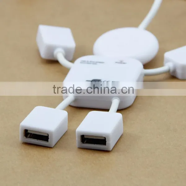 Lovely White Human Shape 2.0 4 Port Usb Hub photo-2