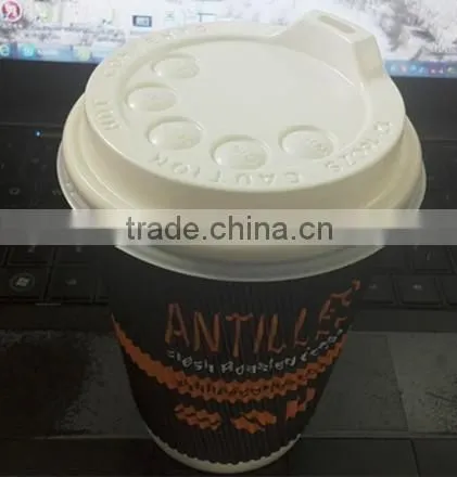 Luxury Logo Printed 12oz Ripple Side PE Coated Paper Cup photo-4