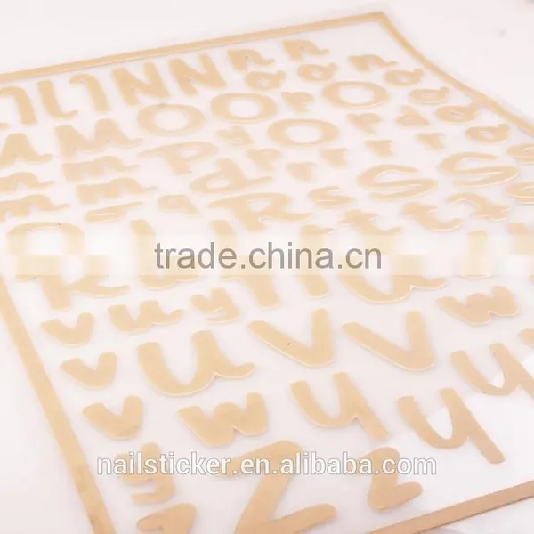 Custom Color Letter Wall Sticker High Quality Child Letter Sticker Self-adhesive Fashion Letter Sticker Sheet photo-3