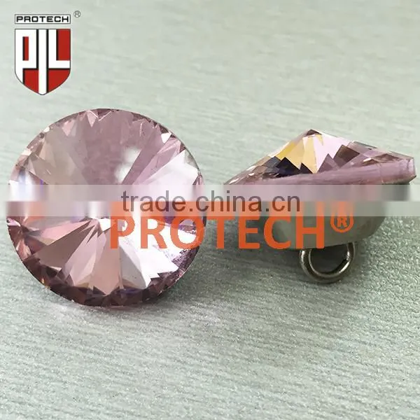 Pink Crystal Buttons for Bed Headboard photo-3
