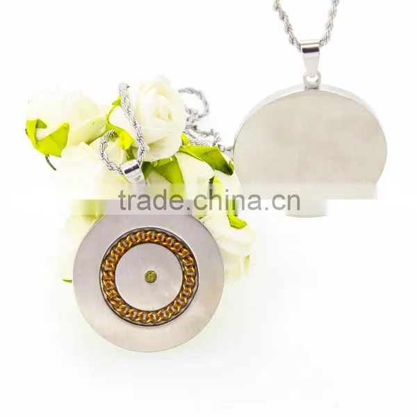 Factory Pendant With Magnetic White Essential Oil Diffuser Necklace photo-4
