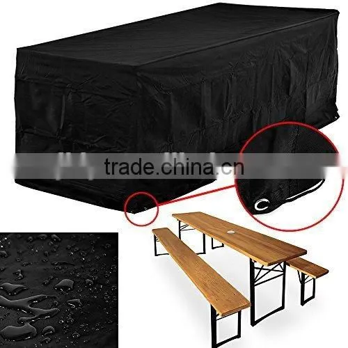 Home Garden Rectangular Table Cover and Chairs photo-5