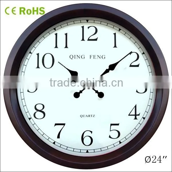 Large Wooden Wall Clock Decoration Items Village Type Wall Clock