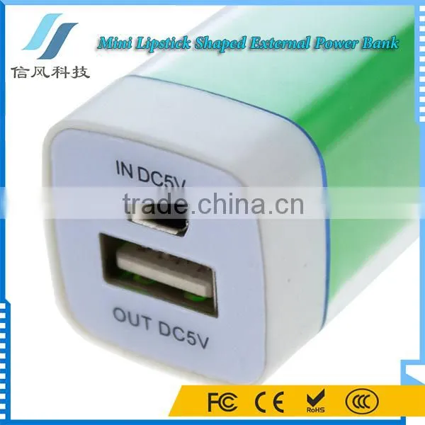 Mini Lipstick Powerbank Battery Charger 1200mAh for IPhone Tablet PC And USB Devices photo-3