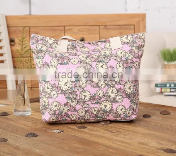 Cotton Material Beach Bag