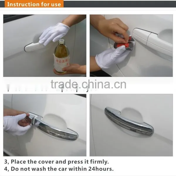 Plastic Chrome Plating Door Handle Cover Plates for Audi Q7 Accessories photo-4