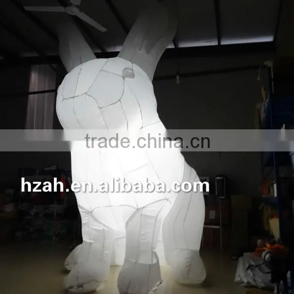 Giant White Lighting Inflatable Rabbit for Advertising Decoration photo-3