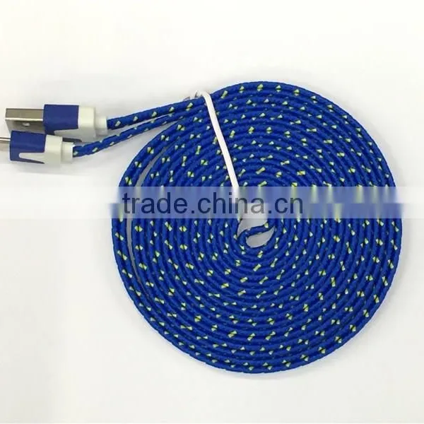 Mobile Phone Accessory Micro Data Cable Colorful Weave Usb Cable photo-5