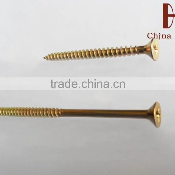Yellow Zinc Stainless Furniture Screw From China Manufacturer Supplier Shipping in Tainjin Port photo-2