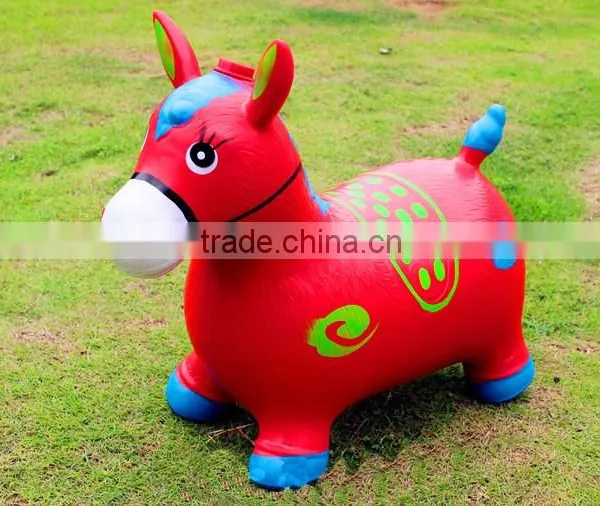 PVC Inflatable Toys Style Plastic Animal Toy for Kids Skip Animal Toys/ Jumping Horse photo-6