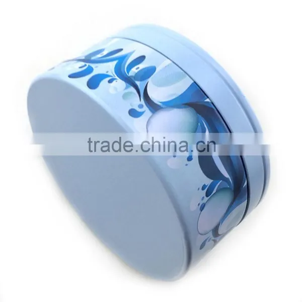 Cute Round Tin Container With Clear Window photo-2