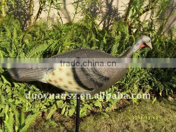 Supply Good Quality XPE Foam Painted or Flocked Outdoor Hunting Decoy Turkey, Foldable Lifelike Turkey Decoy For Sale photo-2
