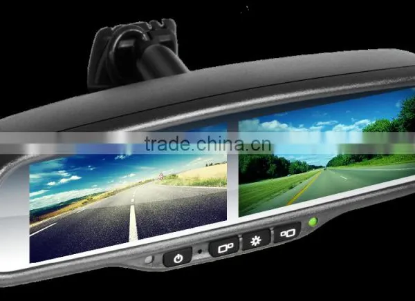 Car Rearview Mirror With Dual LCD Display Digital Monitor photo-5