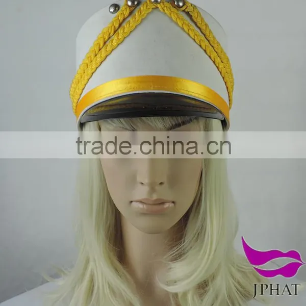 White Musical Playing Cap Top Hat Hard Hat photo-4