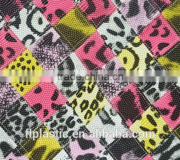 Pearl Embossing Printing Pvc Leather photo-4