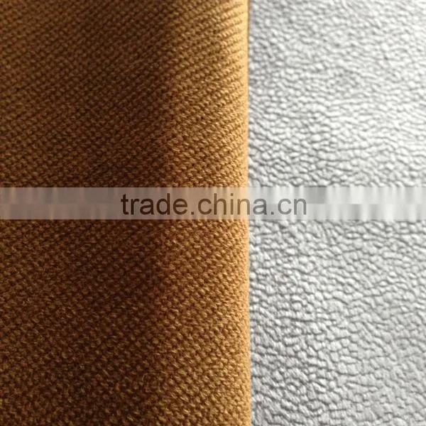 100%polyester Burnt-out Velboa Knitting Sofa Fabric Bonding With TC photo-5
