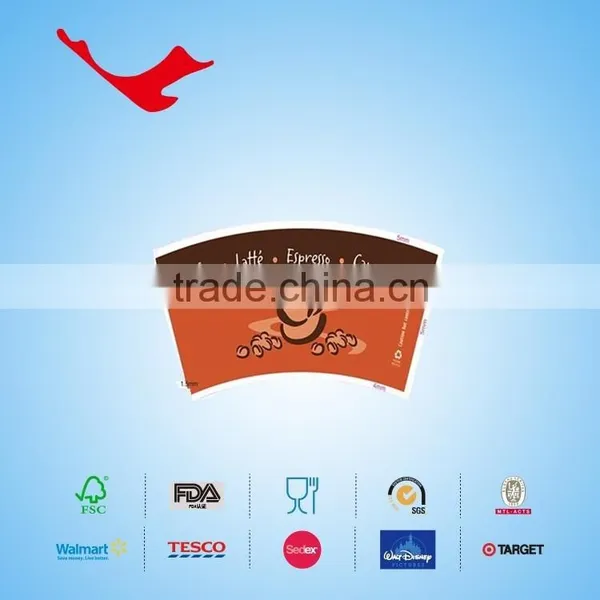 PE Coated Disposable Paper Cup Fan/piece for Coffee photo-3